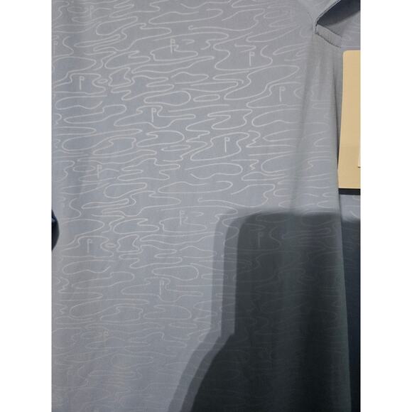 Peter Millar Polo Men XL Blue Featherweight Course Camo Polo Performance UPF50+ - Picture 5 of 5